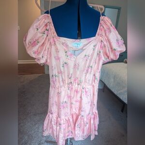 LoveShackFancy floral dress 6
